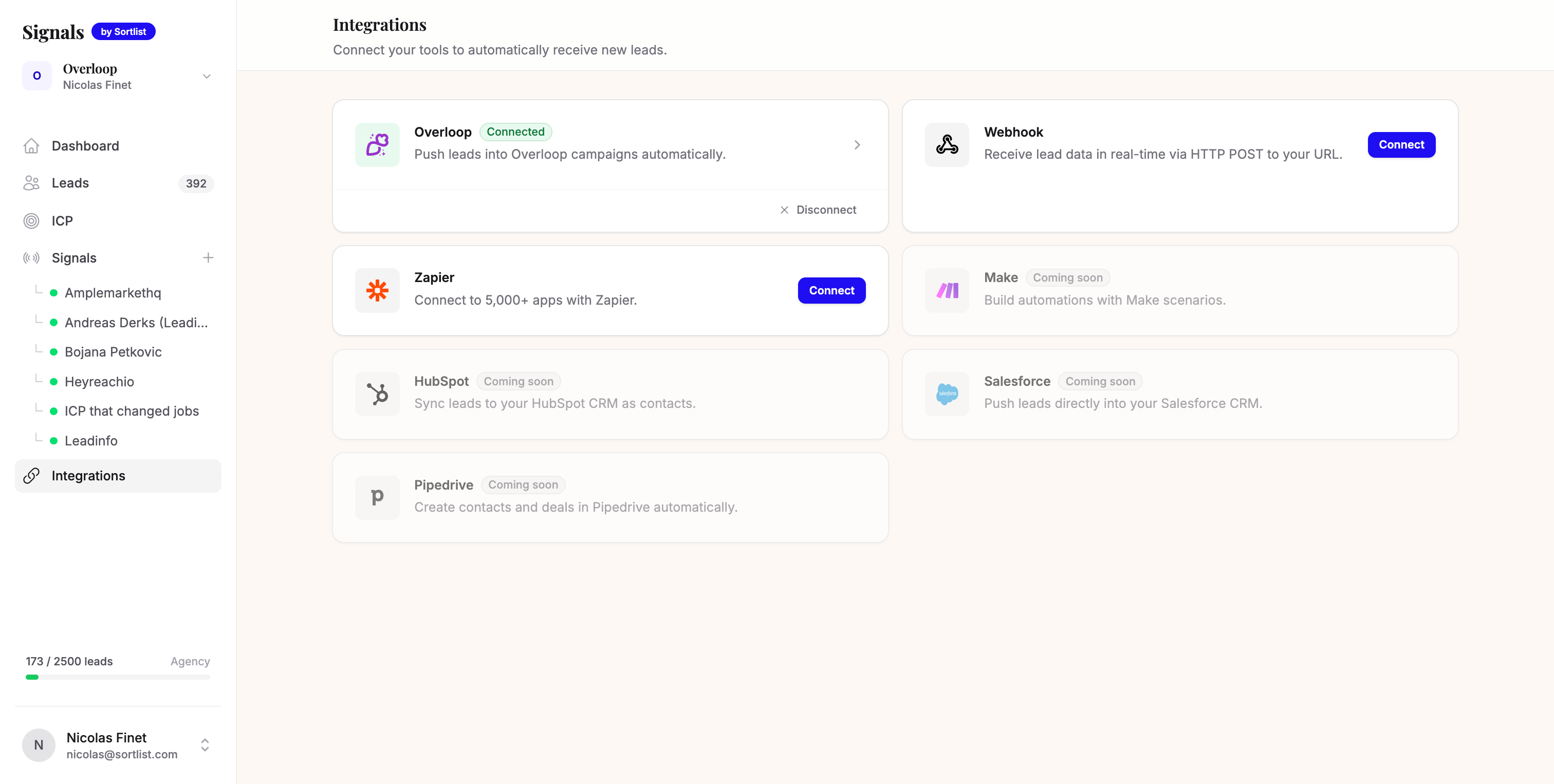 Stack integrations